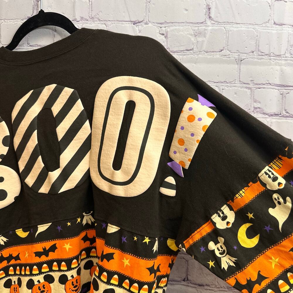 Disney Halloween Spirit Jersey BOO 2020 Mickey Mouse Jack O Lantern XS - Picture 6 of 9